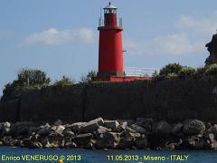 32 -bis - Baia di Miseno - Fanale rosso - Red lantern of the bay of Miseno - ITALY